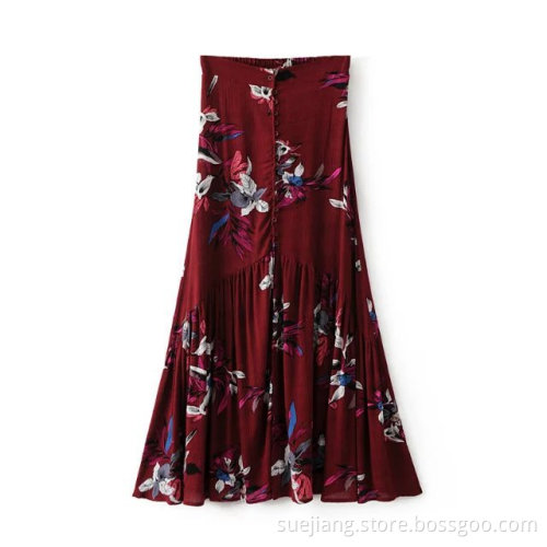 Cotton Crepe Overskirt Women's Long Skirt Over Skirt